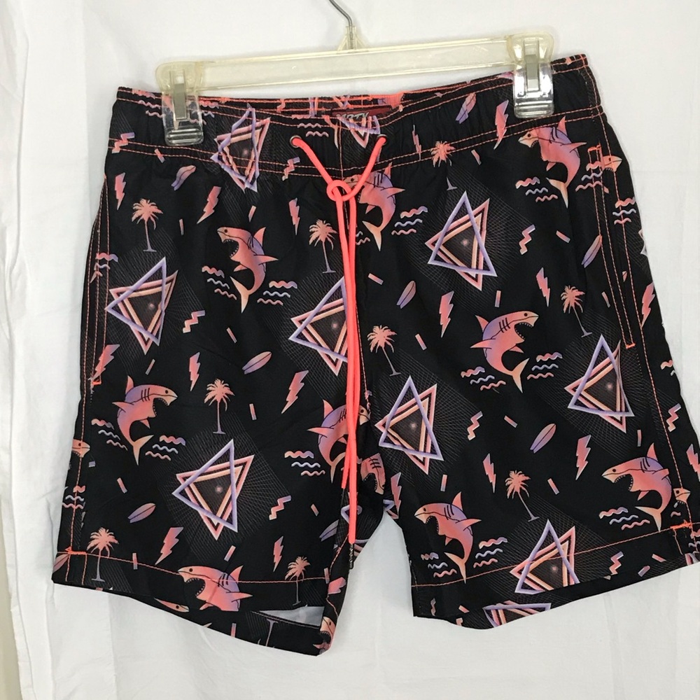 Boys Mens swim trunks small shark design swimwear